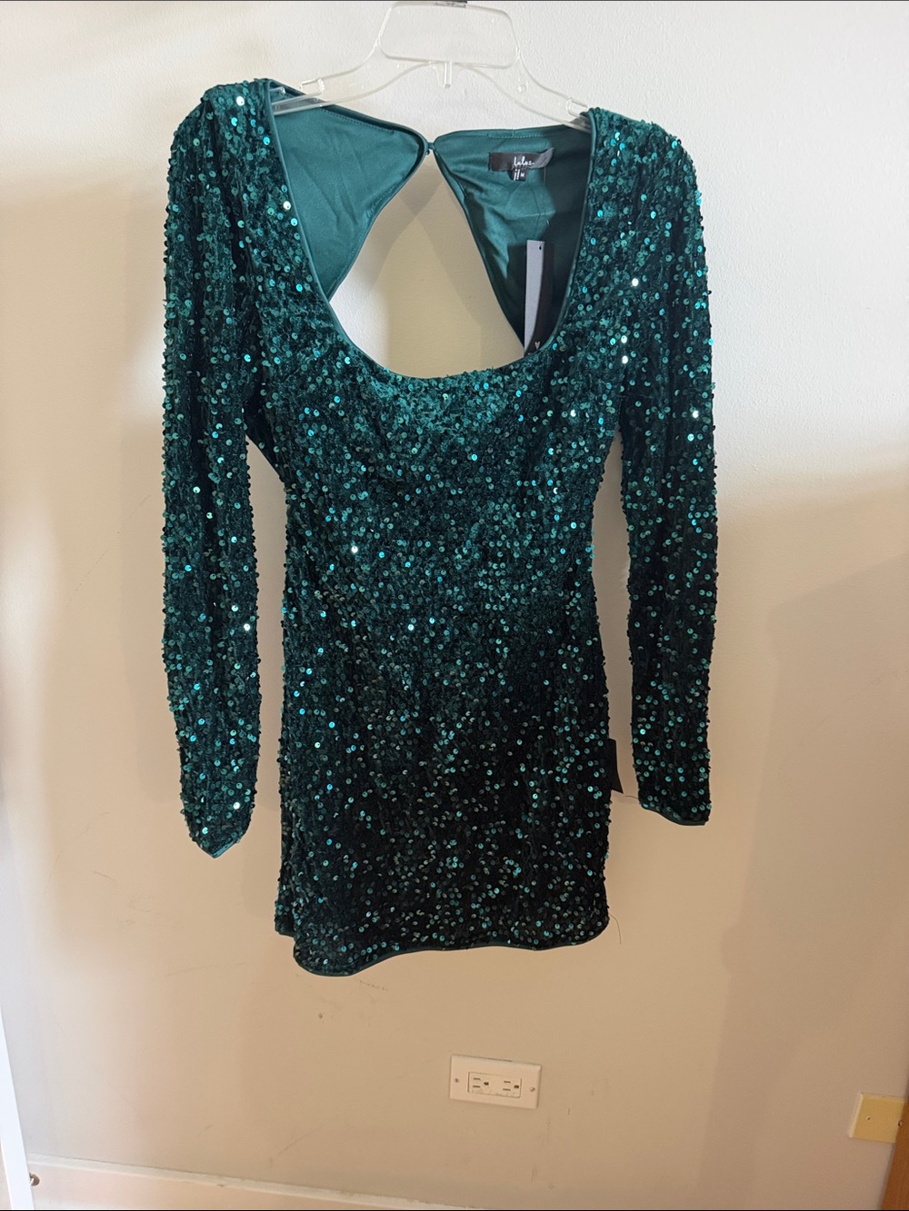 Lulu's Emerald Sequin Mini Dress